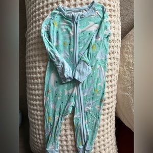 Little sleepies shark romper/footie